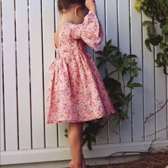 •REBOOTED!•2X HP•Boho Minimalist Flare Slv Dress• - Picture 4 of 8